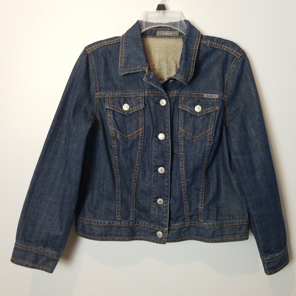 Liz Claiborne Blue Jean Jacket Large Petite
